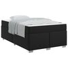 vidaXL Struttura del letto con materasso Nero 120 x 190 cm Tessuto