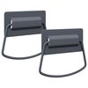 vidaXL Maniglie per Armadi 2 pz Antracite 85 x 45 mm Metallo