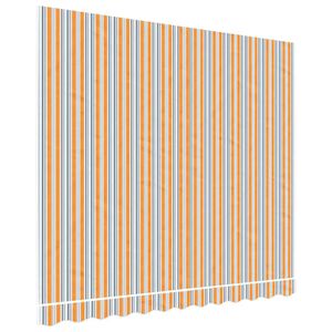 vidaXL Tessuto di Ricambio per Tenda da Sole Arancione e Blu 3x2,5 m Poliestere