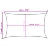vidaXL Vela Parasole Sabbia 8x5 m 100% Poliestere Oxford