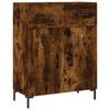 vidaXL Credenza Rovere Fumo 69,5x34x180 cm in Legno Multistrato