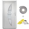 vidaXL Porta Ingresso Bianca 98x200 cm in PVC