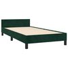 vidaXL Giroletto senza Materasso Verde Scuro 80x200 cm in Velluto