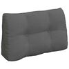 vidaXL Cuscino per Schiena Grigio scuro 80 x 24 x 50 cm Tessuto