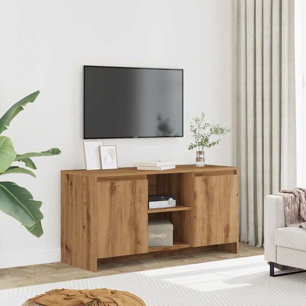 vidaXL Mobile TV Rovere Artigianale 102x37,5x52,5 cm Legno Multistrato