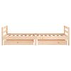 vidaXL Giroletto per Bambini con Cassetti 90x190cm Legno Massello Pino
