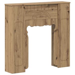 vidaXL Cornice per camino Rovere Artigianale 93 x 20 x 89 cm
