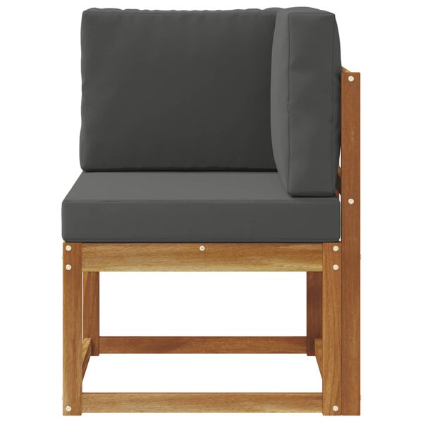 vidaXL Divano Angolare da Esterno Legno di Acacia Massello