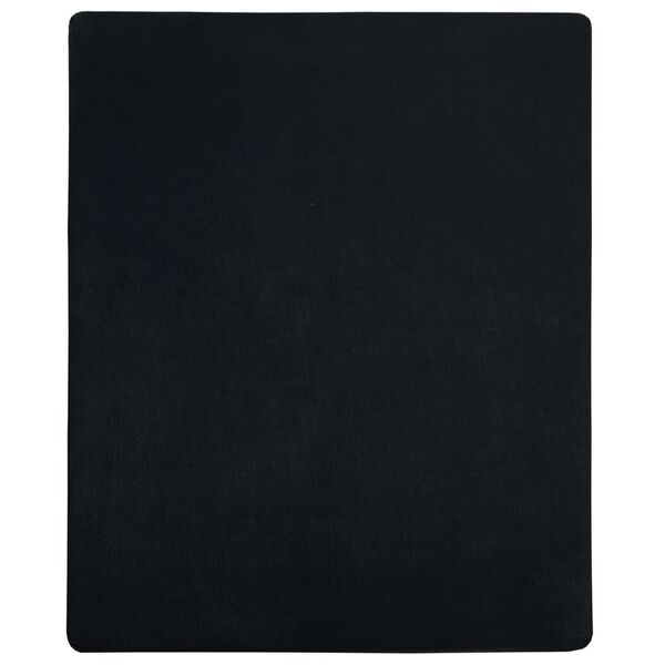 vidaXL Lenzuola con Angoli Jersey 2pz Nero 180x200 cm Cotone