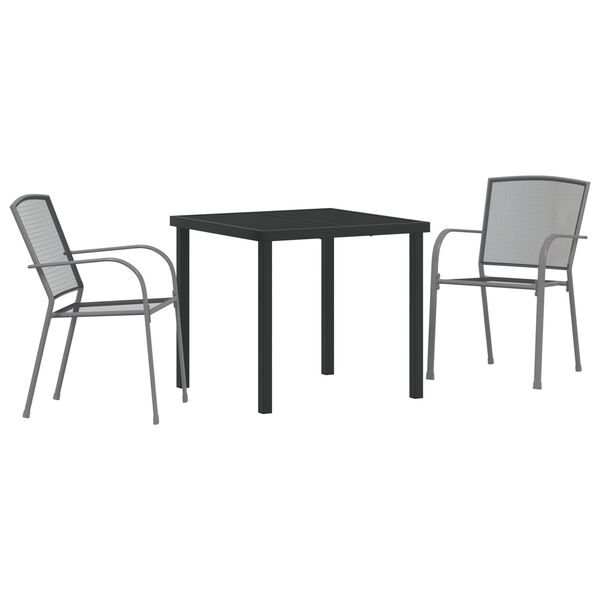 vidaXL Set da Pranzo per Giardino 7 pcs Antracite