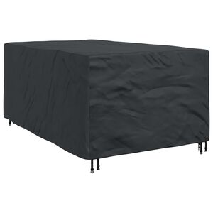 vidaXL Copertura per mobili Tinta unita Nero 143 x 225 x 90 cm 600D
