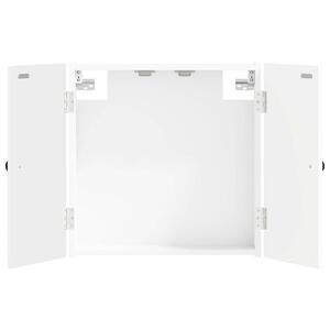 vidaXL Armadio per Dartboard EDE Bianco 52,5 x 10,5 x 53,5 cm