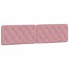 vidaXL Letto con Materasso Rosa 200x200 cm in Velluto