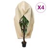 vidaXL Coperture con Cerniera per Piante 4pz 70 g/m&sup2; 3,93x3,5 m