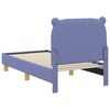 vidaXL Struttura letto per bambini con testata Blu jeans 70 x 140 cm