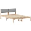 vidaXL Struttura del Letto Marrone e grigio chiaro 135 x 190 cm