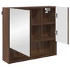 vidaXL Mobiletto per specchio con porta Rovere Marrone 59 x 17 x 55 cm