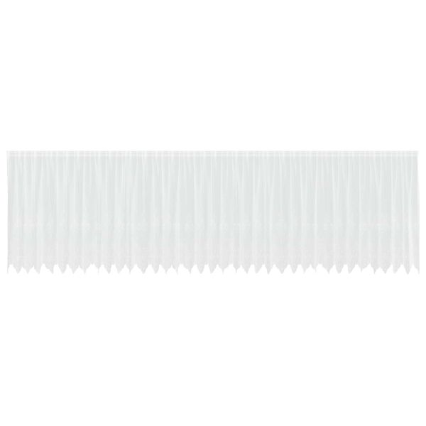 vidaXL Tenda in Pizzo con tende Floreale Bianco 140x900cm Poliestere