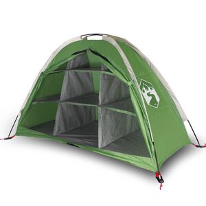 vidaXL Tenda Portaoggetti con 9 Scomparti Verde Impermeabile