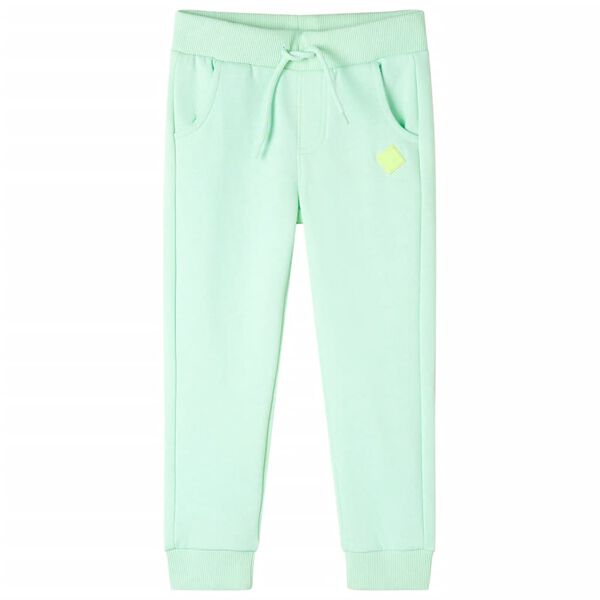 Pantaloni Tuta per Bambini Verde Brillante 104
