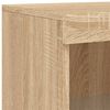 vidaXL Credenza con Luci LED Rovere Sonoma 181,5x37x100 cm