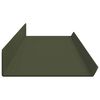 vidaXL Mensola sospesa 2 pcs Verde oliva 100 x 9 x 2,5 cm Acciaio