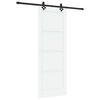 vidaXL Porta scorrevole 78 x 211 cm Legno ingegnerizzato Bianco e Nero