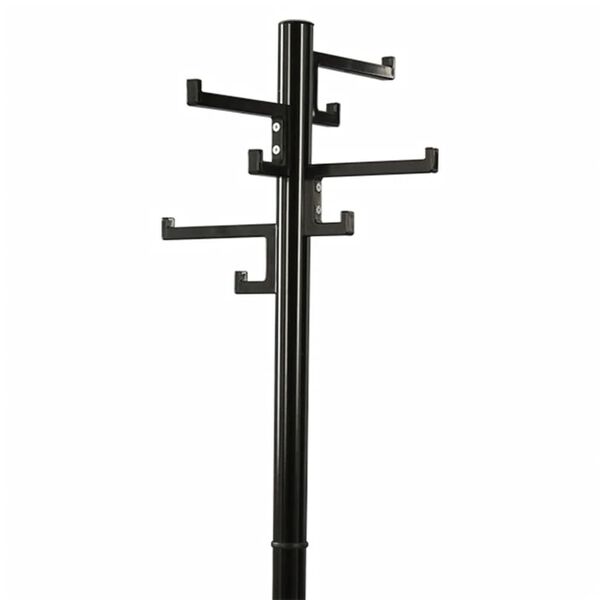 V-Part Appendiabiti a Piantana con 8 Ganci Porcelain Nero 178 cm