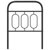 vidaXL Testiera di Ricambio in Metallo Nero 75 cm