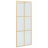 vidaXL Parete Doccia Walk-in Oro 80 x 195 cm vetro temperato