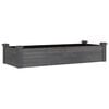 vidaXL Fioriera Giardino con Fodera Grigia 120x45x25cm Massello Abete