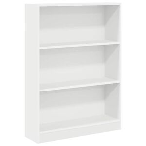 vidaXL Libreria Bianca 80x24x109 cm in Legno Multistrato