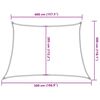vidaXL Vela Parasole 160 g/m&sup2; Trapezio Arancione 4/5x3 m in HDPE