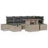 vidaXL Set Divano da Giardino 7 pz polyrattan