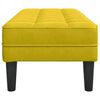 vidaXL panchina Giallo 113 x 57 x 39 cm Velluto