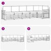 vidaXL Set divano sezionale con cuscino 6 pcs Naturale e Beige