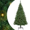 vidaXL Albero di Natale artificiale con 300 LED Verde 180 cm