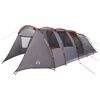 vidaXL Tenda a tunnel Grigio e arancione 675 x 392 x 210 cm