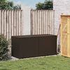vidaXL Contenitore da Giardino Marrone 283L in Polyrattan