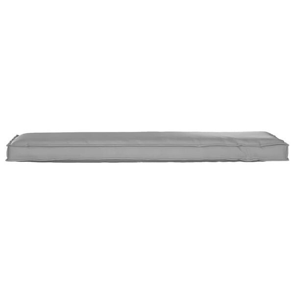 vidaXL Cuscino per panca pallet Grigio 140 x 40 x 8 cm Tessuto Oxford