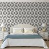 DUTCH WALLCOVERINGS Carta da Parati Geometric Bianco e Nero