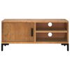 vidaXL Mobile TV Marrone 90x30x40 cm in Legno Massello di Pino