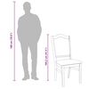 vidaXL Sedie da Pranzo con Cuscini 2 pz Bianco Legno Massello di Hevea