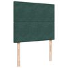 vidaXL Giroletto a Molle con Materasso Verde Scuro 120x190 cm Velluto