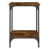 vidaXL Tavolino da Salotto Rovere Fumo 40x40x55 cm Legno Multistrato