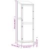 vidaXL Capanno Giardino Antracite 55x52x174,5 cm Legno Massello Abete