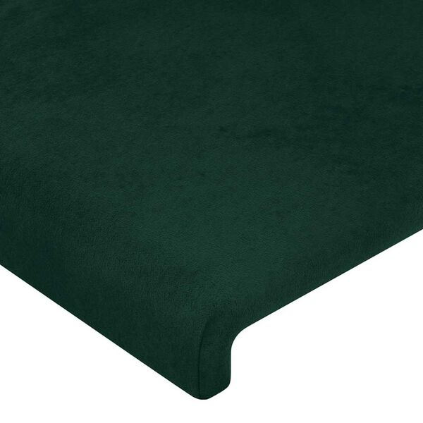 vidaXL Testiera Verde Scuro 80x5x78/88 cm in Velluto