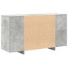 vidaXL Credenza Grigio cemento 135 x 41 x 75 cm Legno multistrato