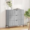vidaXL Credenza Grigio Sonoma 79,5 x 33 x 82 cm Legno multistrato