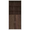vidaXL Credenza Rovere Marrone 80x42,5x185 cm in Legno Multistrato